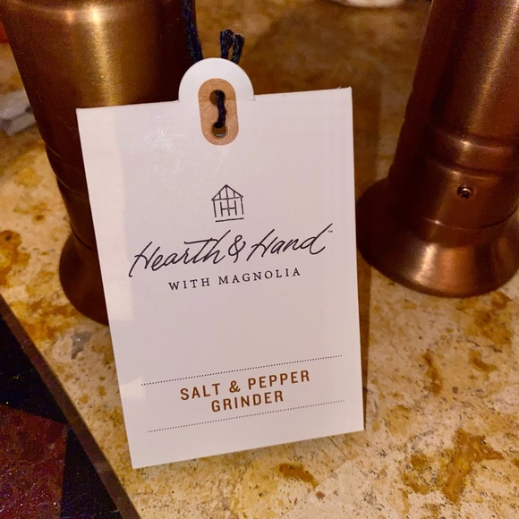 Hearth & Hand Copper-Tone Salt and Pepper Grinders - Picture 3 of 4